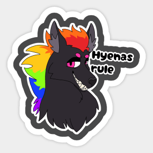 Hyenas rule Sticker